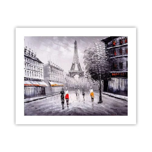 Poster - Parisian Walk - 50x40 cm