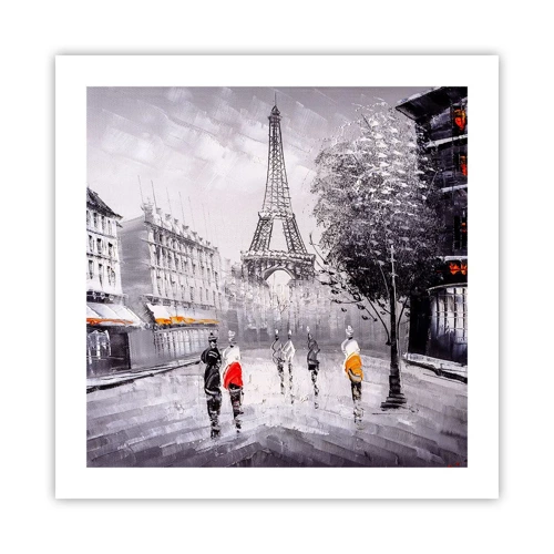 Poster - Parisian Walk - 50x50 cm