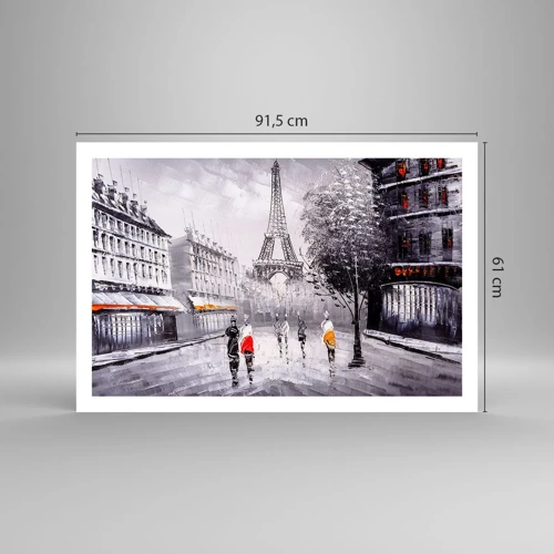 Poster - Parisian Walk - 91x61 cm