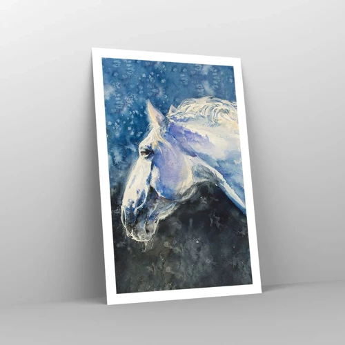 Poster - Portrait in Blue Light - 61x91 cm