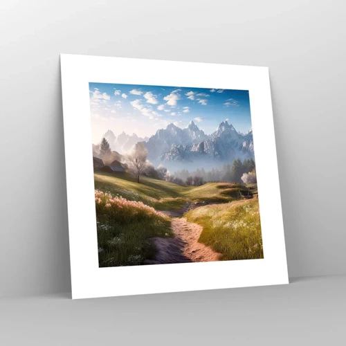 Poster - Quiet Valley - 30x30 cm