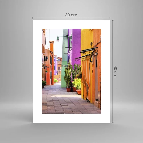 Poster - Rainbow Alley - 30x40 cm