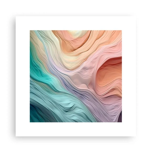 Poster - Rainbow Wave - 30x30 cm