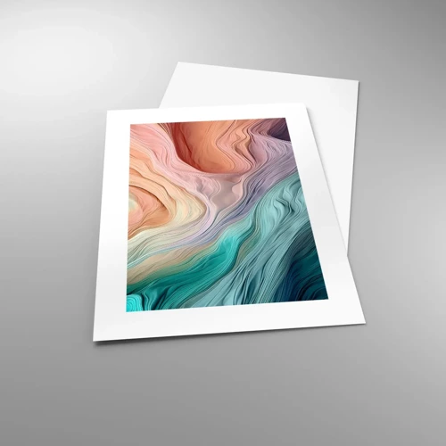 Poster - Rainbow Wave - 30x40 cm