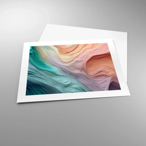 Poster - Rainbow Wave - 50x40 cm