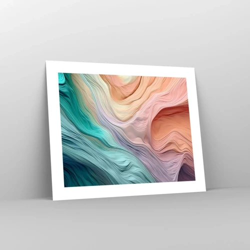 Poster - Rainbow Wave - 50x40 cm