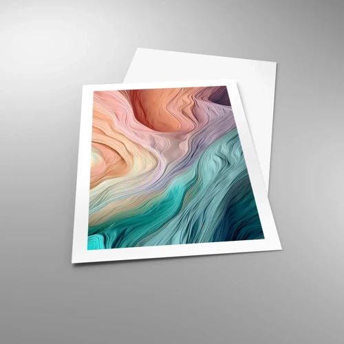 Poster - Rainbow Wave - 50x70 cm