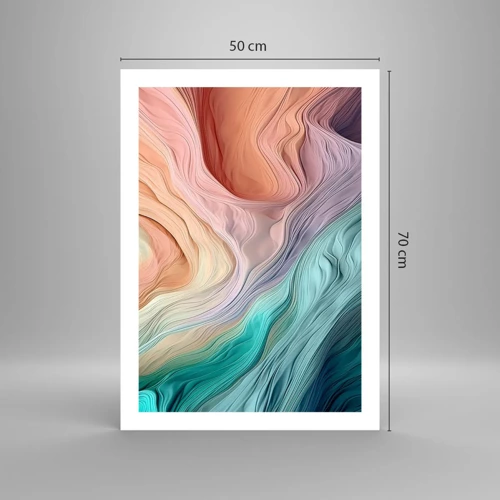 Poster - Rainbow Wave - 50x70 cm