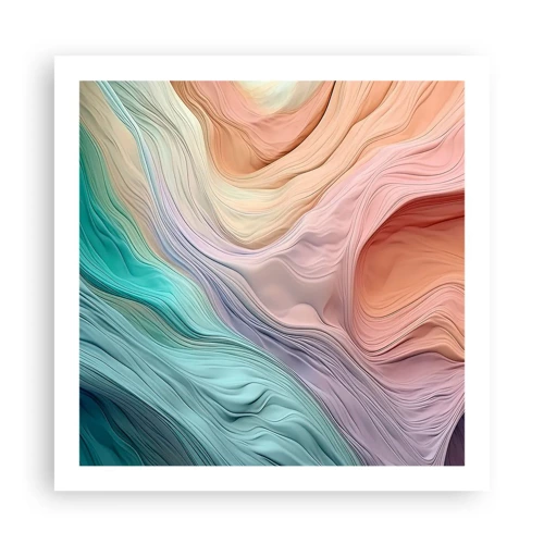 Poster - Rainbow Wave - 60x60 cm