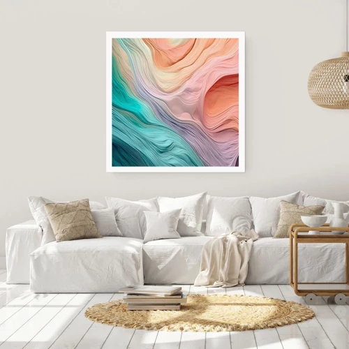 Poster - Rainbow Wave - 60x60 cm