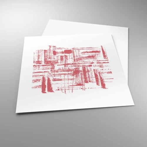 Poster - Red City - 30x30 cm