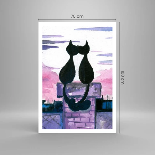 Poster - Rendezvous under the Moon - 70x100 cm