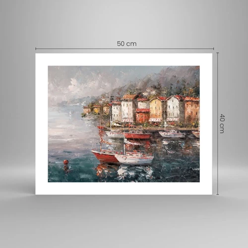 Poster - Romantic Marina - 50x40 cm