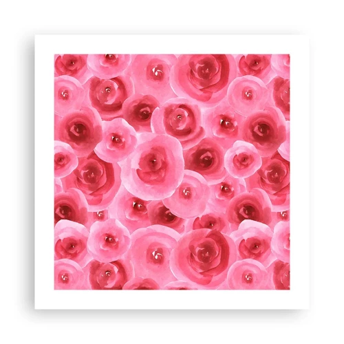 Poster - Roses at the Bottom and at the Top - 50x50 cm