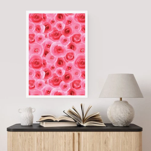 Poster - Roses at the Bottom and at the Top - 50x70 cm