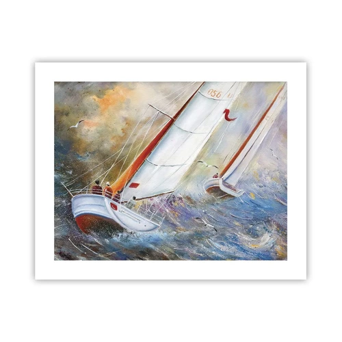 Poster - Running on the Waves - 50x40 cm