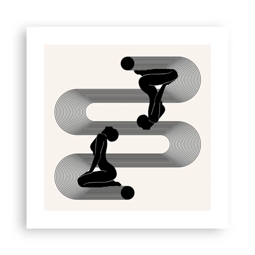 Poster - Sensual Symmetry - 40x40 cm