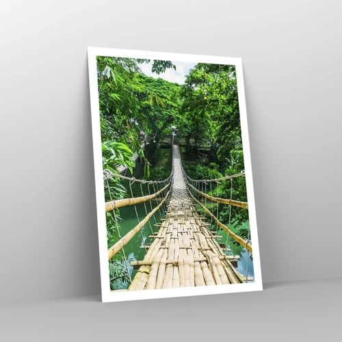 Poster - Small Bridge over the Green - 70x100 cm