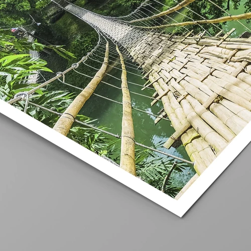 Poster - Small Bridge over the Green - 70x100 cm