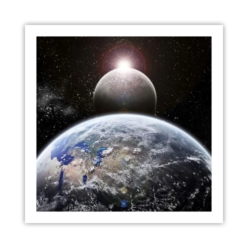 Poster - Space Landscape - Sunrise - 60x60 cm