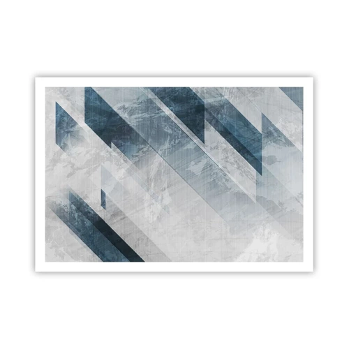 Poster - Spacial Composition - Movement of Greys - 100x70 cm