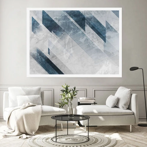 Poster - Spacial Composition - Movement of Greys - 100x70 cm