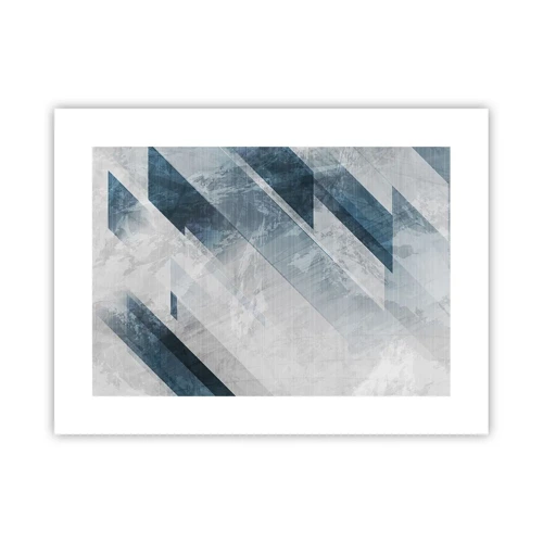 Poster - Spacial Composition - Movement of Greys - 40x30 cm