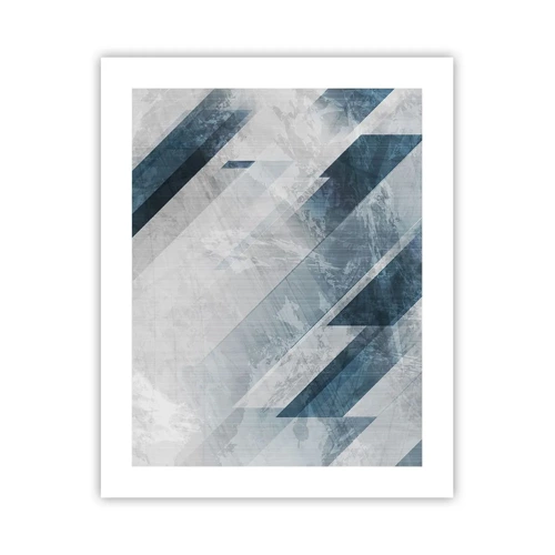 Poster - Spacial Composition - Movement of Greys - 40x50 cm