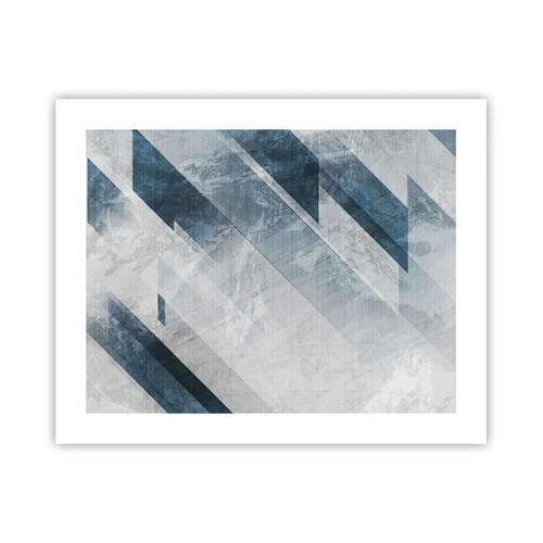 Poster - Spacial Composition - Movement of Greys - 50x40 cm