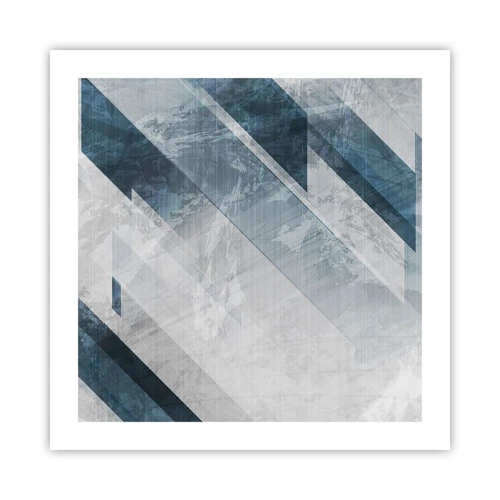 Poster - Spacial Composition - Movement of Greys - 50x50 cm