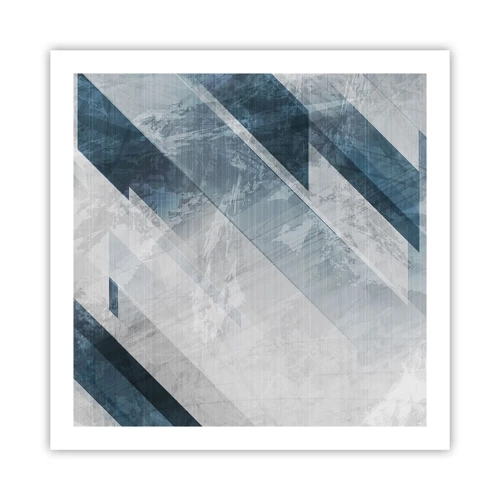 Poster - Spacial Composition - Movement of Greys - 60x60 cm