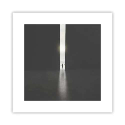 Poster - Step to Bright Future - 30x30 cm
