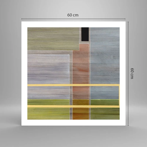 Poster - Straight and Calm - 60x60 cm