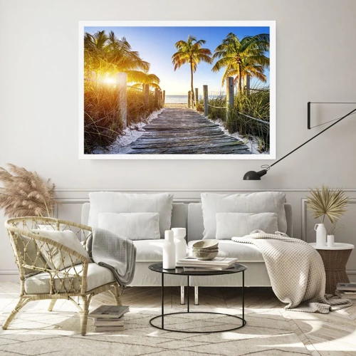 Poster - Straight to Paradise - 70x50 cm
