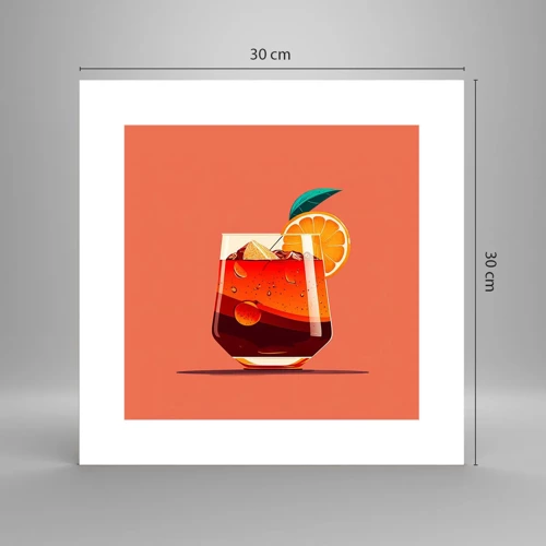 Poster - Summer Refreshment - 30x30 cm