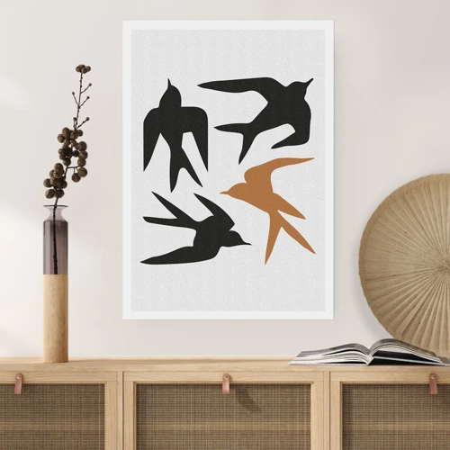 Poster - Swallows at Play - 40x50 cm