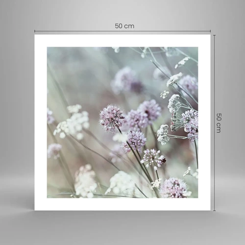 Poster - Sweet Filigrees of Herbs - 50x50 cm