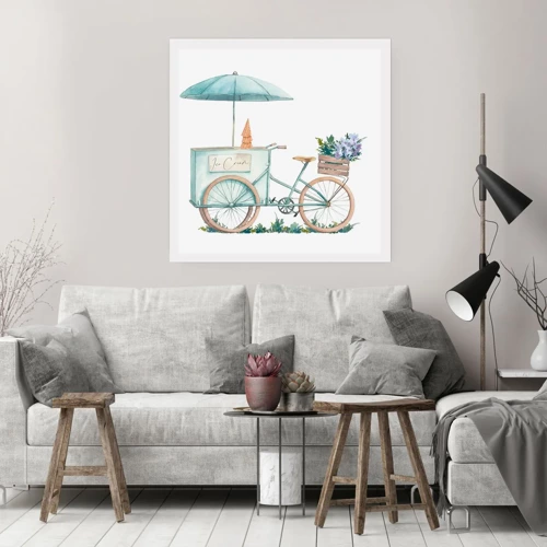 Poster - Sweet Memory of the Summer - 30x30 cm