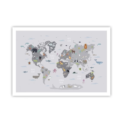 Poster - Tell Me Where You Are From - 100x70 cm