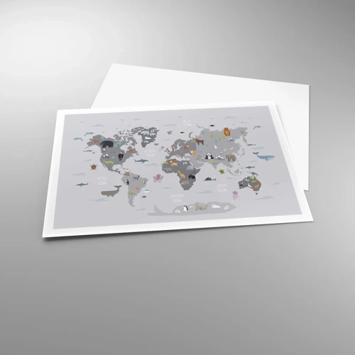 Poster - Tell Me Where You Are From - 100x70 cm