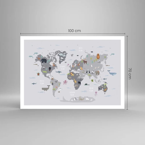 Poster - Tell Me Where You Are From - 100x70 cm