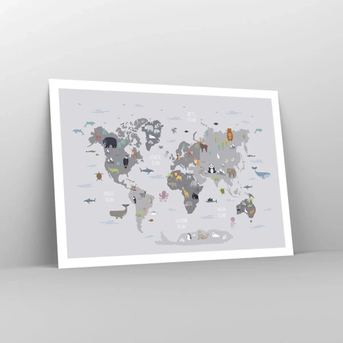 Poster - Tell Me Where You Are From - 100x70 cm