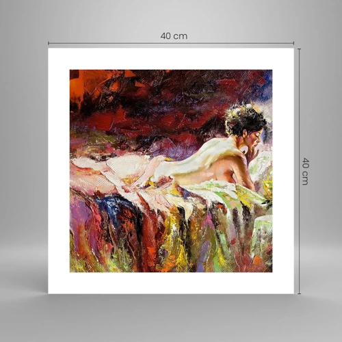 Poster - Thoughtful Venus - 40x40 cm