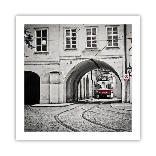 Poster - Through City Labirynth - 50x50 cm