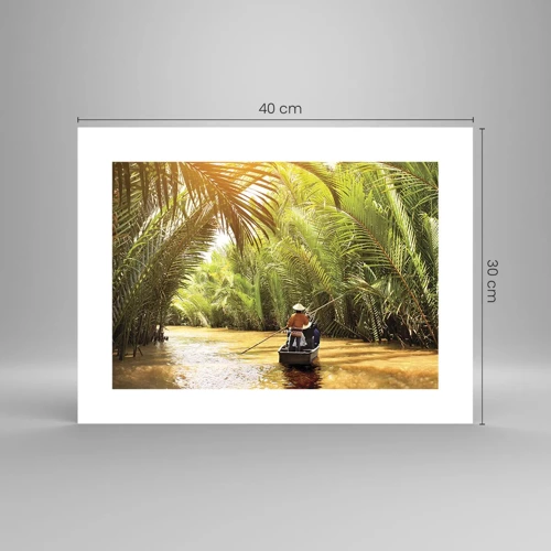 Poster - Through a Palm Ravine - 40x30 cm