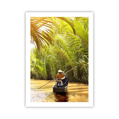 Poster - Through a Palm Ravine - 50x70 cm