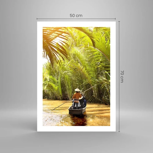 Poster - Through a Palm Ravine - 50x70 cm