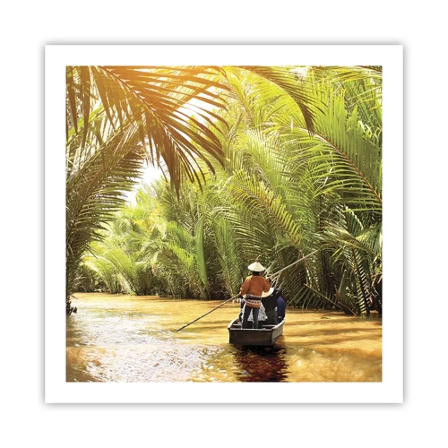 Poster - Through a Palm Ravine - 60x60 cm