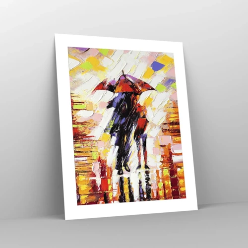 Poster - Together through Night and Rain - 40x50 cm