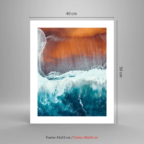 Poster - Touch of the Ocean - 40x50 cm